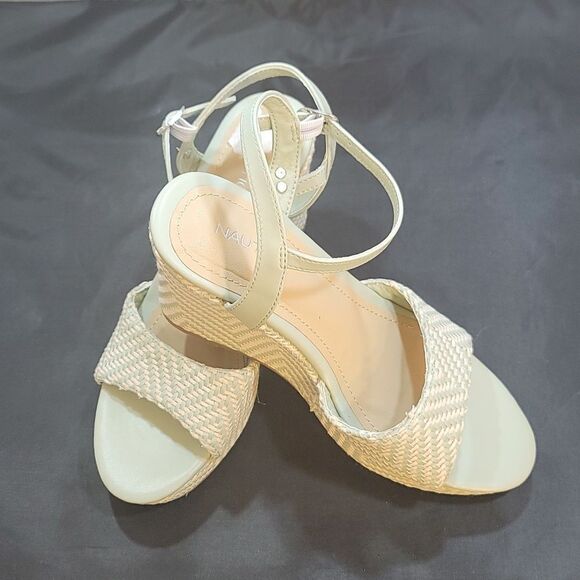 BRAND NEW NAUTICA OPEN TOE HIGH HEEL WEDGE SANDAL - Picture 9 of 15